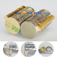 10pezzi adesivi 20mm dia x 1 mm di spessore N42 neodimio Super Strong Disco terra rara magneti Walmart