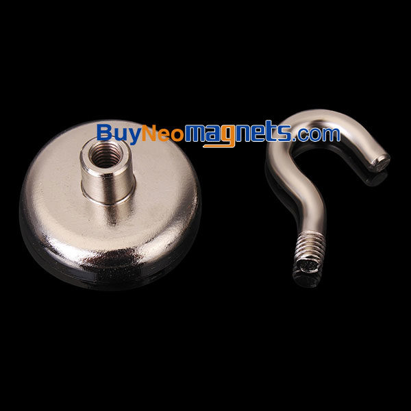 N35 36x46mm Hook Pot magnete forte magnete neodimio Salvage strumento neodimio bloccaggio Magnet - Immagine 2