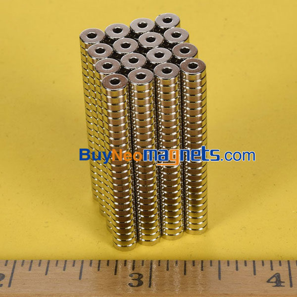 50pcs 5mm od x 1,5 mm id x 1.5mm dik Rare Earth N35 Neodymium Ring Magneten Sale doe-het-Craft