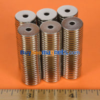 20PCS 1/2" OD X 1/8" ID X 1/16" DIY工芸のための厚いN35ネオジムリング磁石、希土類磁石