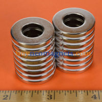N35 1" od x 1/2" id x 1/8" thick Neodymium Ring Magnets Super Strong Magnet