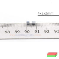 4x3x2mm blockera magneter