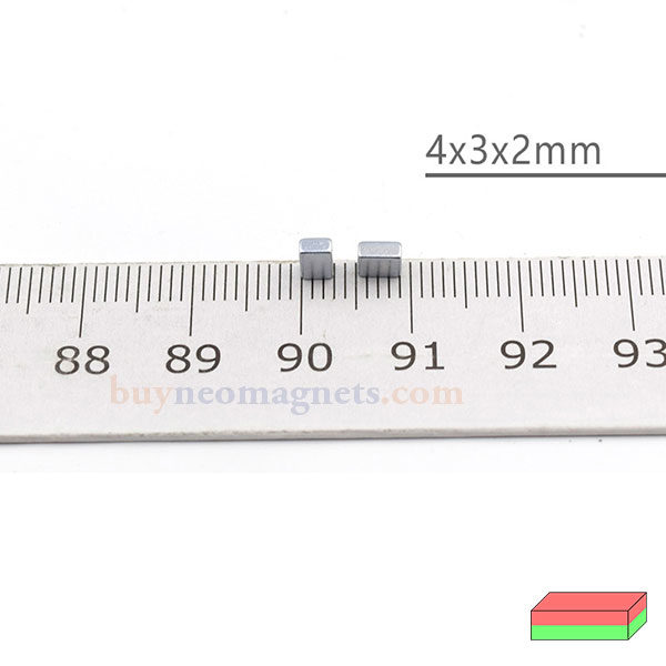 4x3x2mm blokkmagneter