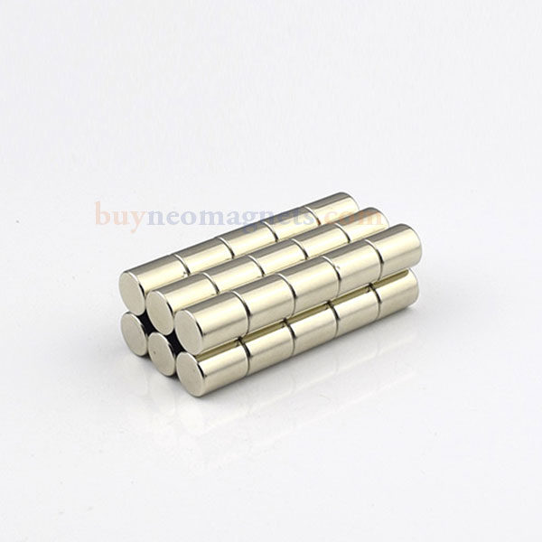 10mm dia x 12mm thick Strong Neodymium Cylinder Magnet N35 Powerful ...