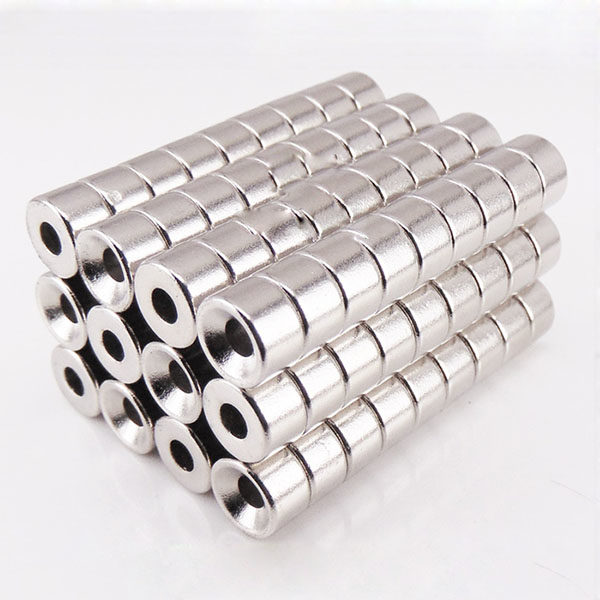 30stk 8mm x 5mm tykk med forsenket hull 3mm N35 Strong Ring Disk Rare Earth Neodymium Magnets