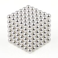 5mm BuckyBalls 磁気玩具 N35 ネオジム球磁石、レアアース磁気ボール (色:銀)