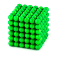 5mm BuckyBalls 磁気玩具 N35 ネオジム球磁石、レアアース磁気ボール (色:蛍光グリーン)