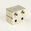 Neodymium Block Magnet 28x12x4 mm with double countersunk hole 4mm Bar Countersunk Magnets (40 Pacote)