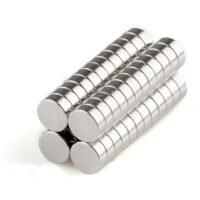 4Ímã de disco diametralmente magnetizado mm x 1,5 mm Ímãs redondos de neodímio N35 Ímãs radiais de terras raras (100 Pacote)