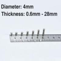4mm 직경, 높이 형태 0.6mm ~ 40mm Neodymium Disc Magnet N35 미니 희토류 실린더 마그네트 공예품