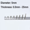 5mm 직경, 높이 양식 0.5mm ~ 25mm 네오디뮴 디스크 자석 N35 공예용 미니 희토류 실린더 자석