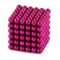 5mm BuckyBalls 磁気玩具 N35 ネオジム球磁石、レアアース磁気ボール (ローズレッド)