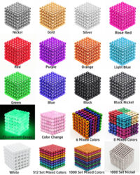 Alternativ oversigt over 5mm BuckyBalls Magnetisk Legetøj N35 Neodymium Kugle Magneter Rare Earth Magnetic Balls
