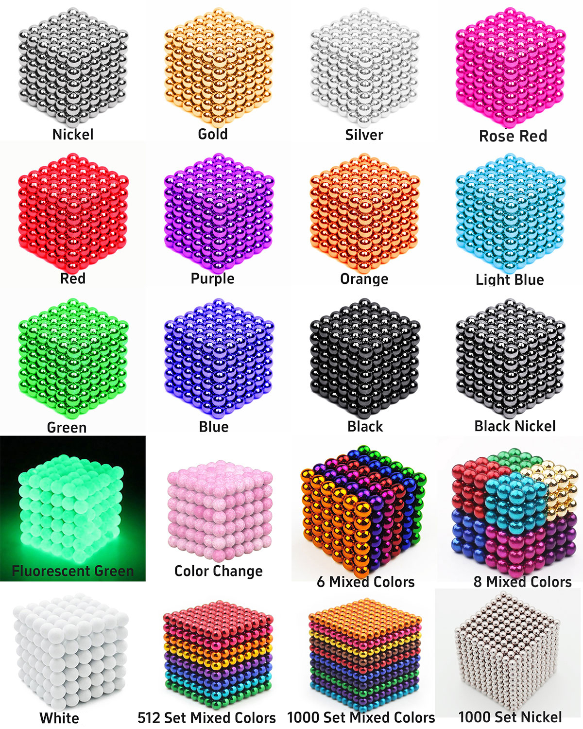 5مم بوكي بولز ألعاب مغناطيسية N35 نيوديميوم مغناطيس كرات أرضية مغناطيسية نادرة - صورة 2