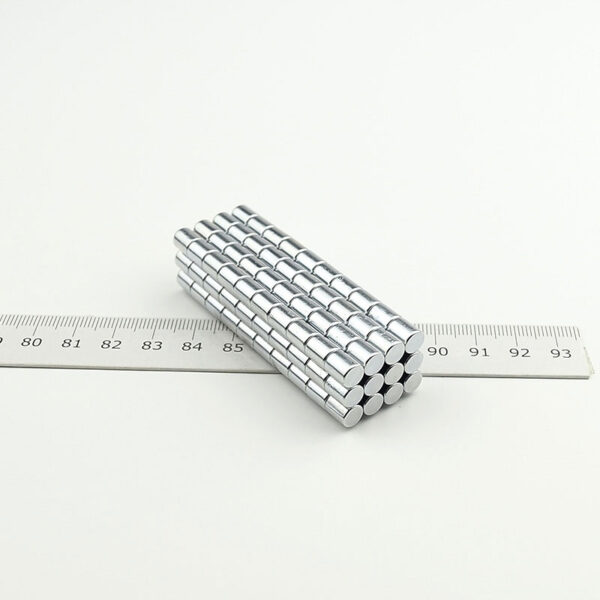 6mm dia x 7mm thick Neodymium Cylinder Magnets N35 Strong 6x7mm Rare Earth Rod Magnet for Crafts - Bild 2