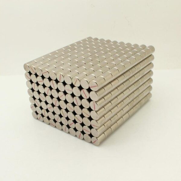 7mm dia x 8mm thick Neodymium Cylinder Magnets N45 Strong 7x8mm Rare Earth Rod Magnet for Crafts - Bild 2