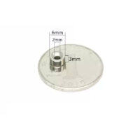 6mm dia x 3mm thick with Countersunk Hole 2mm N35 Strong Countersunk Neodymium Disc Magnets Countersunk Ring Rare Earth Magnet