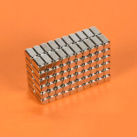 Alternative view of 4mm x 3mm x 3mm thick Neodymium Block Magnet N35 Small 4x3x3mm NdFeB Rare Earth Rectangular Magnets