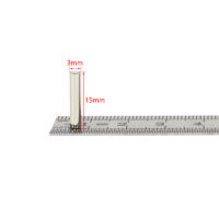3mm x 15 mm diametisch gemagnetiseerde schijfmagneet Neodymium staafmagneten N35 Zeldzame aarde radiale magneten (20 Pak)
