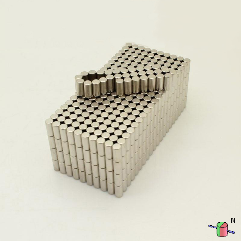 4mm x 8mm 직경 자화 된 네오디뮴 디스크 자석 N42 희토류 직경 자석 (50 팩)
