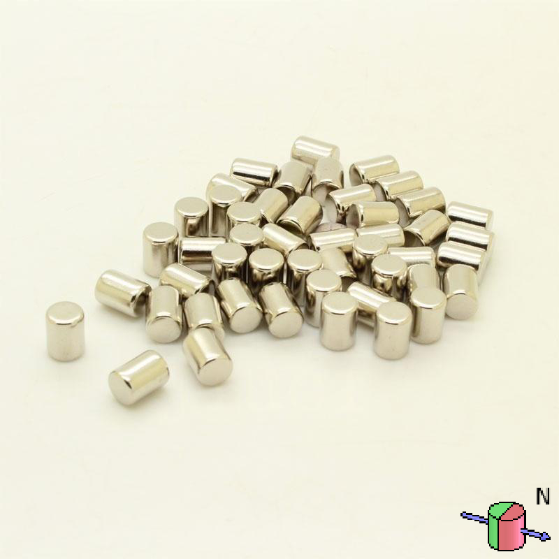 6mm x 8mm Diametrically Magnetized Neodymium Disc Magnet N48 Rare Earth Diametric Magnets (10 Pakke)