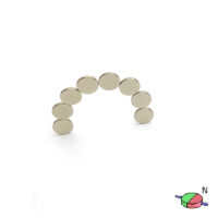 8mm x 1 mm diametralt magnetiserad neodymskivmagnet N38 Sällsynta jordar diametriska magneter (50 Packa)