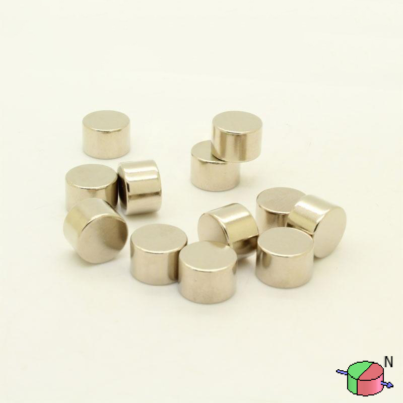 12mm x 8 mm diametralt magnetiseret neodym-skivemagnet N38 Diametriske magneter til sjældne jordarter (10 Pakke)