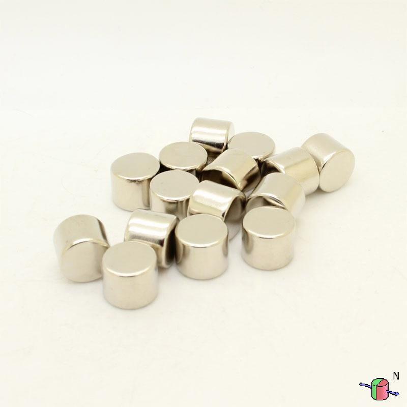 12MM x 10 mm diamétriquement magnétisé Aimant à disque de néodymie N45 Aimants diamétriques de terres rares (5 Paquet)