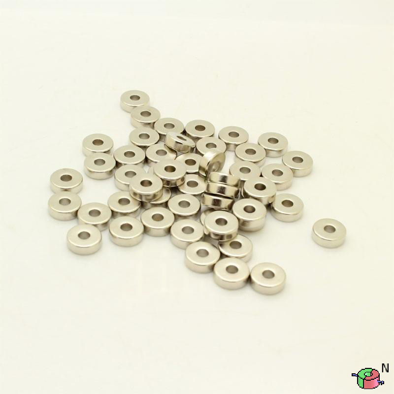 9mm od x 3mm id x 3mm thick Diametrically Magnetized Ring Magnets N40 Strong Neodymium Ring Magnets (20 Pack)
