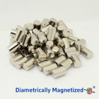 6.35mm x 9.5mm Diametrically Magnetized Neodymium Disc Magnet N40 Rare Earth Diametric Magnets (20 Pakke)