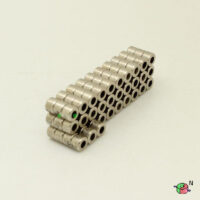 6mm od x 3mm id x 4mm thick Diametrically Magnetized Ring Magnets N38M Strong Neodymium Ring Magnets (10 팩)