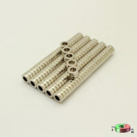 9MM OD X 5mm ID X 3mm 두께의 두께의 자화 자석 자석 N38 강한 네오디뮴 링 자석 (20 팩)