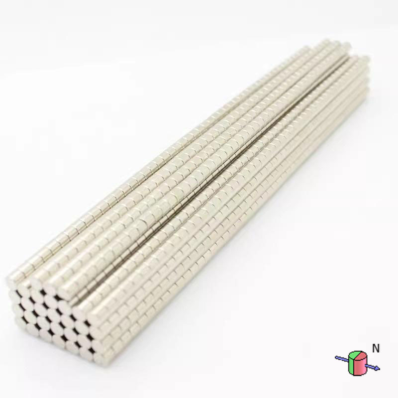 2.5mm x 2mm Diametrically Magnetized Neodymium Disc Magnet N38 2.5x2mm Rare Earth Diametric Magnets (100 Pack)