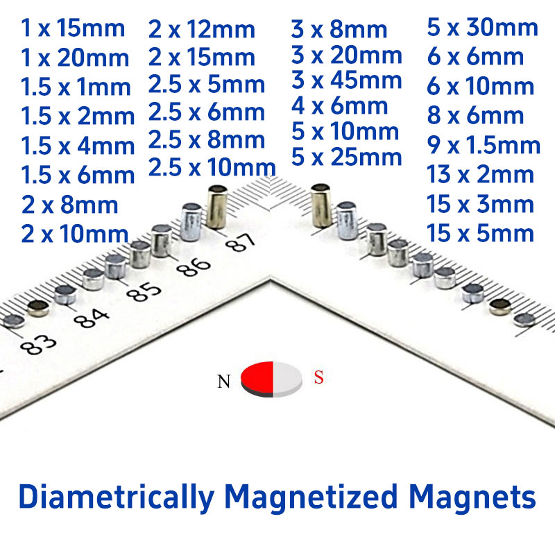 Diametrically Magnetized Neodymium Disc Magnet Diametric Rare Earth Cylinder Magnets Diametrical Magnets Sale