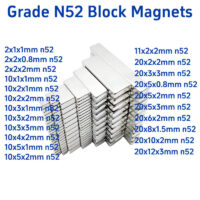 Neodymium Rare Earth Bar Magnet N52 Super Strong Neodymium Block Magnet Sale