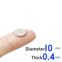 Alternatief beeld van 10mm hij. x 0.4mm Thick N35 Strong Thin Rare Earth Neodymium Disc Magnet 10 x 0.4mm Paper Thin Magnet