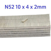 10mm x 4mm x 2mm thick Neodymium Block Magnet N52 Strong10x4x2mm Rare Earth Rectangular Magnets for Sale
