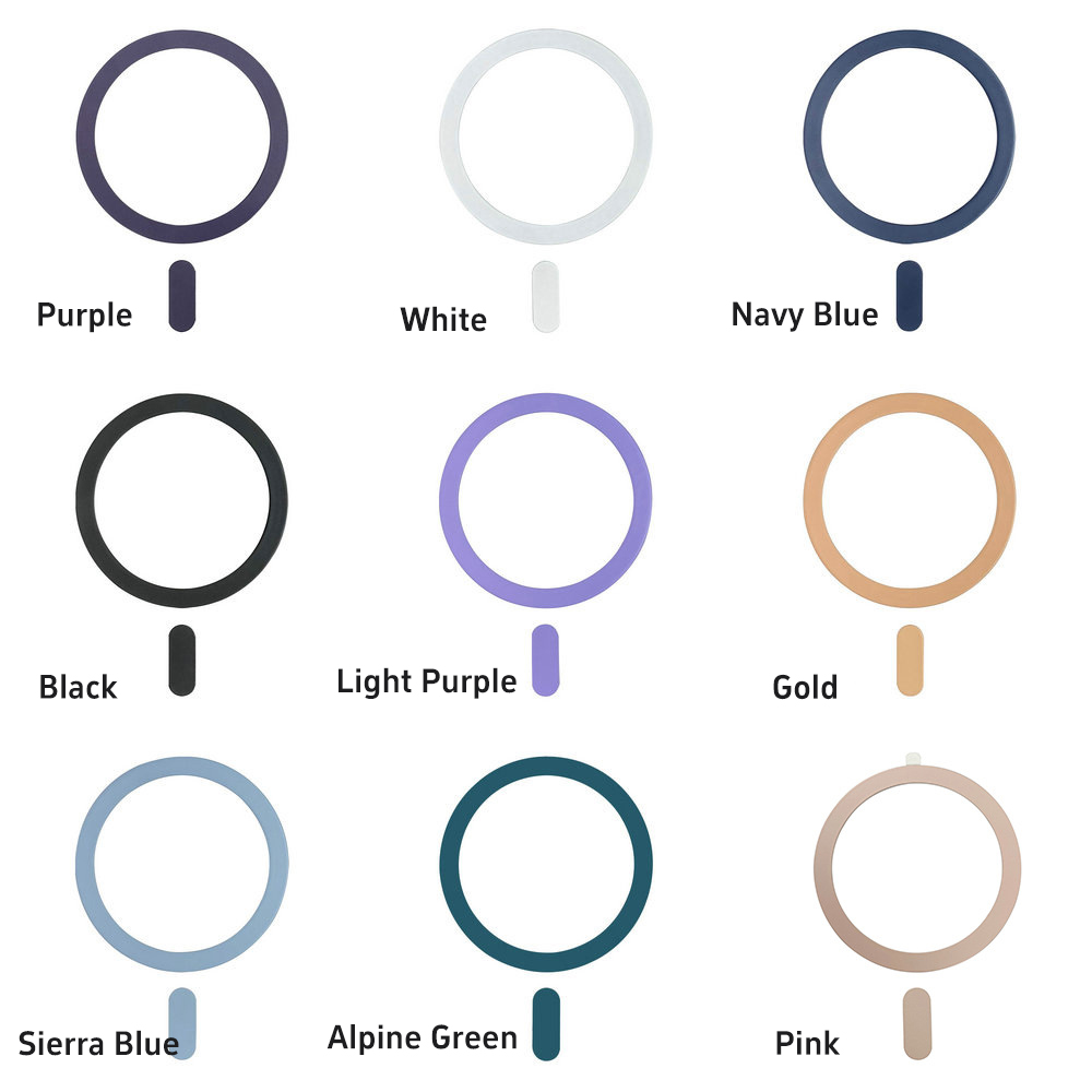 Metal Plate Rings Compatible with Magsafe Magnetic Steel Rings for Phone Accessories Metal Strike Plates (20 Paquet)