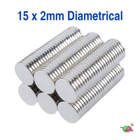 15mm x 2mm Diametrically Magnetized Disc Magnet Neodymium Round Magnets 15x2mm N35 Rare Earth Radial Magnets