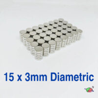 15mm x 3mm Diametrically Magnetized Disc Magnet Neodymium Round Magnets 15x3mm N35 Rare Earth Radial Magnets